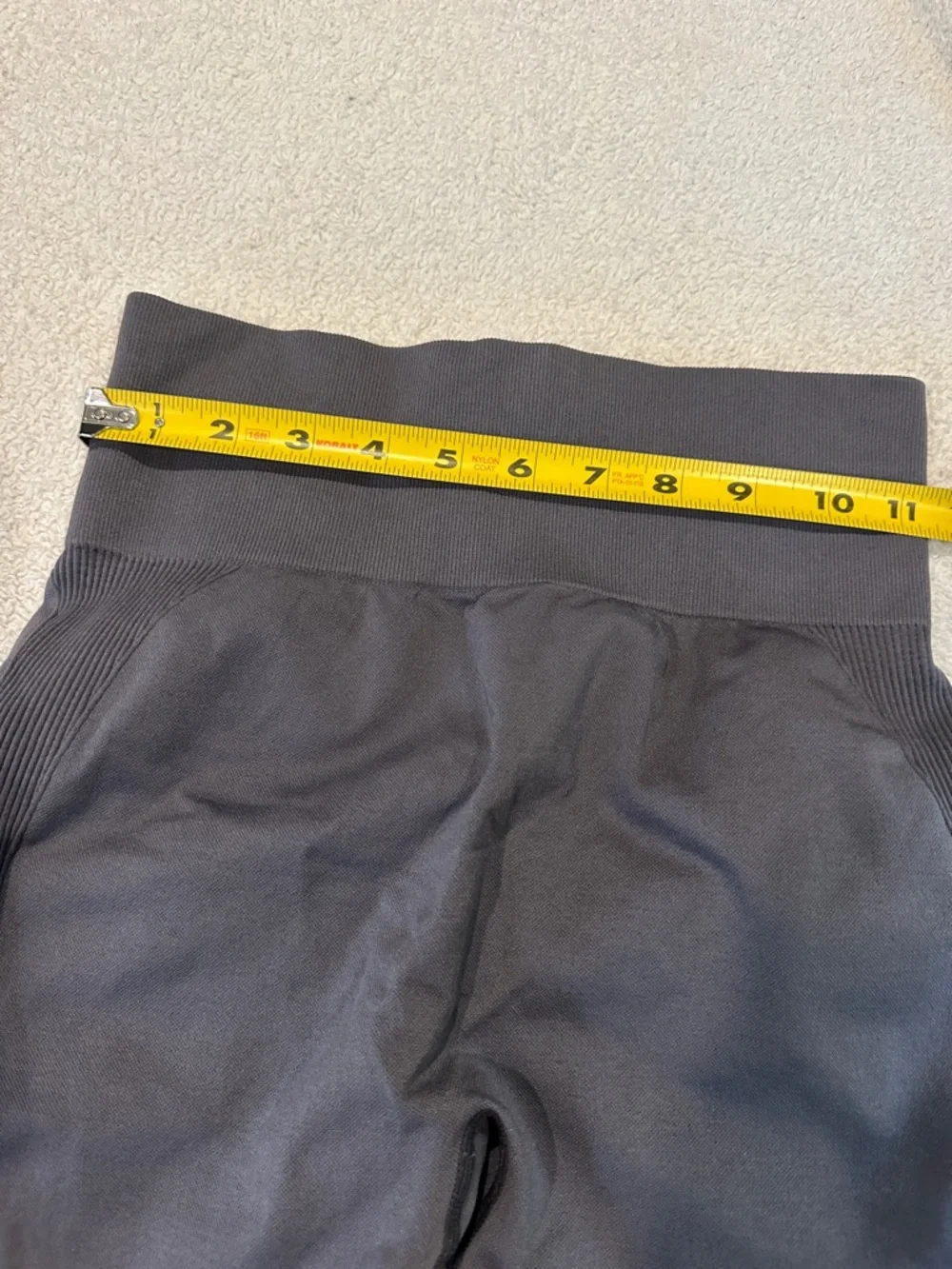 High-Waist Black Women's Active Shorts - Picture 4 of 6